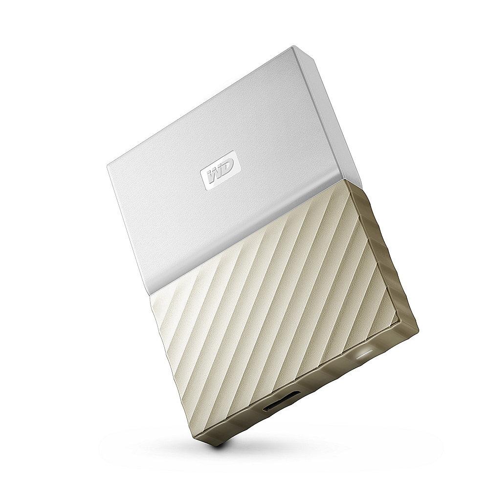 WD My Passport Ultra USB3.0 1TB 2.5zoll -Weiß/Gold WDBTLG0010BGD-WESN