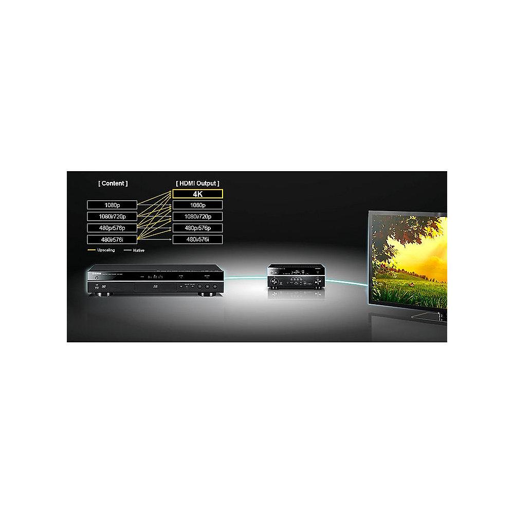 Yamaha BD-S681 WiFi, 3D-Wiedergabe, SACD, Miracast, DLNA, USB, schwarz, Yamaha, BD-S681, WiFi, 3D-Wiedergabe, SACD, Miracast, DLNA, USB, schwarz