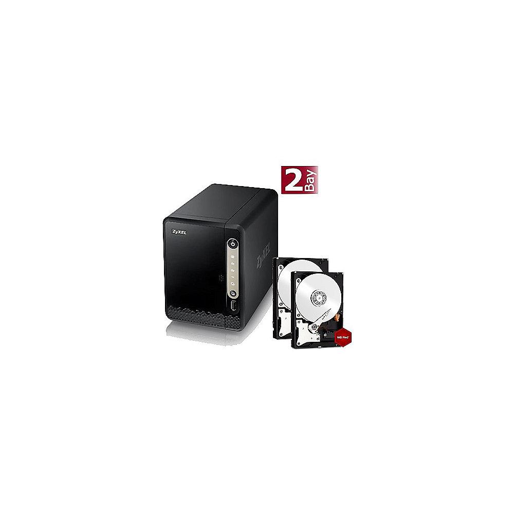 ZyXEL NAS326 NAS System 2-Bay 4TB inkl. 2x 2TB WD RED WD20EFRX