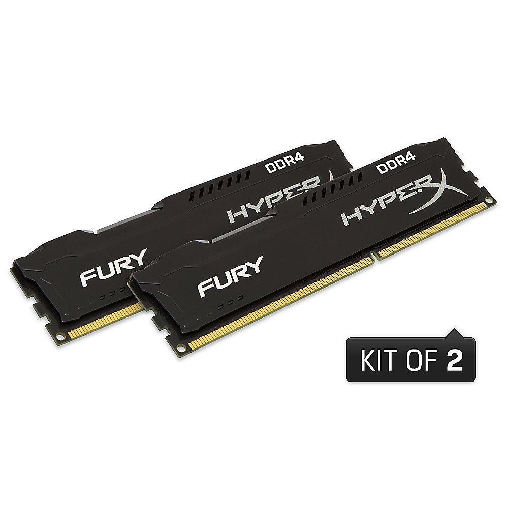 16GB (2x8GB) HyperX Fury schwarz DDR4-2133 CL14 RAM Kit, 16GB, 2x8GB, HyperX, Fury, schwarz, DDR4-2133, CL14, RAM, Kit