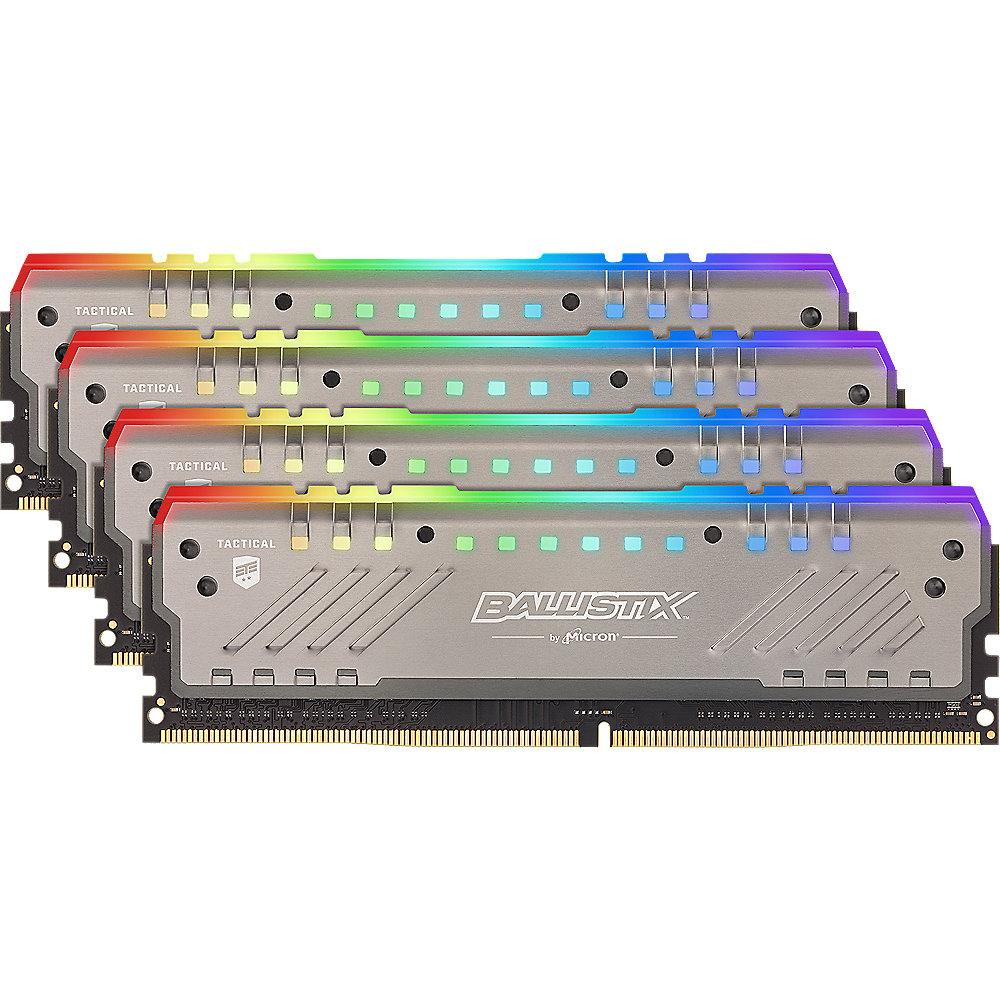 32GB (4x8GB) Ballistix Tactical Tracer RGB DDR4-3000 CL16 RAM Speicher Kit, 32GB, 4x8GB, Ballistix, Tactical, Tracer, RGB, DDR4-3000, CL16, RAM, Speicher, Kit