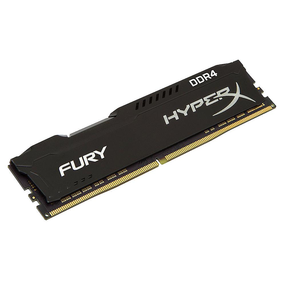 4GB (1x4GB) HyperX Fury schwarz DDR4-2400 CL15 RAM, 4GB, 1x4GB, HyperX, Fury, schwarz, DDR4-2400, CL15, RAM