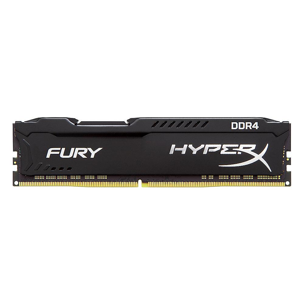 4GB (1x4GB) HyperX Fury schwarz DDR4-2400 CL15 RAM, 4GB, 1x4GB, HyperX, Fury, schwarz, DDR4-2400, CL15, RAM