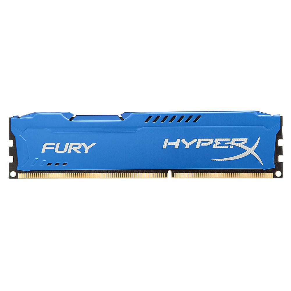 8GB (2x4GB) HyperX Fury blau DDR3-1600 CL10 RAM Kit