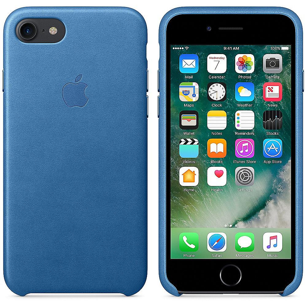 Apple Original iPhone 7 Leder Case-Meerblau