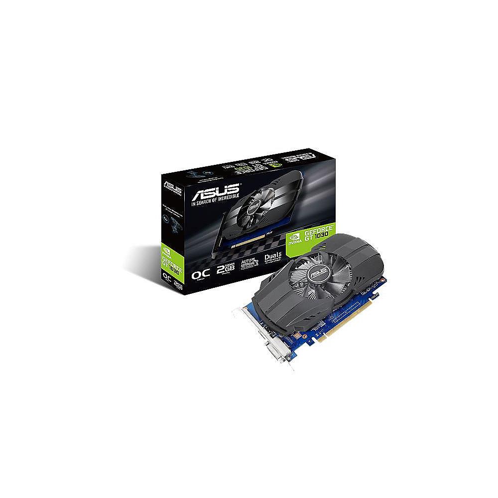 Asus GeForce GT 1030 Phoenix OC 2GB PCIe 3.0 Grafikkarte GDDR5 DVI/HDMI, Asus, GeForce, GT, 1030, Phoenix, OC, 2GB, PCIe, 3.0, Grafikkarte, GDDR5, DVI/HDMI