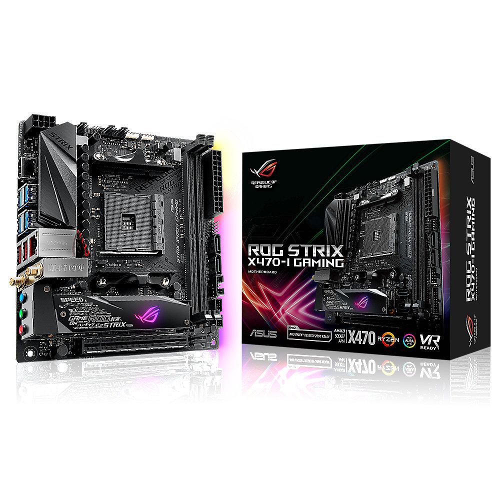 ASUS ROG STRIX X470-I Gaming ITX Mainboard Sockel AM4 USB3.1(Gen2 Typ C)/M.2