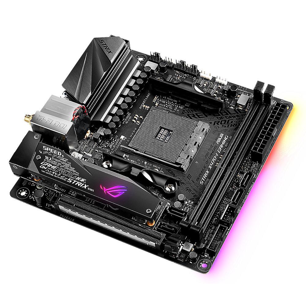 ASUS ROG STRIX X470-I Gaming ITX Mainboard Sockel AM4 USB3.1(Gen2 Typ C)/M.2