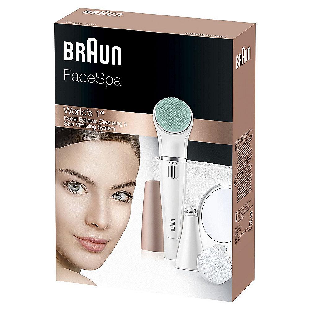 Braun FaceSpa 851v Gesichtsreinigungsbürste und -epilierer Beauty Edition Bronze