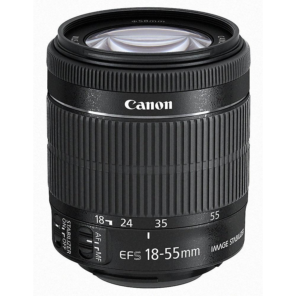 Canon EF-S 18-55mm f/3.5-5.6 IS STM Standard Zoom Objektiv, Canon, EF-S, 18-55mm, f/3.5-5.6, IS, STM, Standard, Zoom, Objektiv
