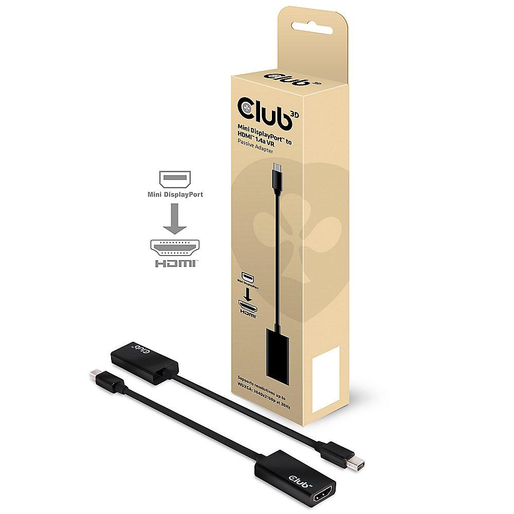 Club 3D DisplayPort Adapterkabel mini DP zu HDMI VR Ready passiv CAC-1156, Club, 3D, DisplayPort, Adapterkabel, mini, DP, HDMI, VR, Ready, passiv, CAC-1156
