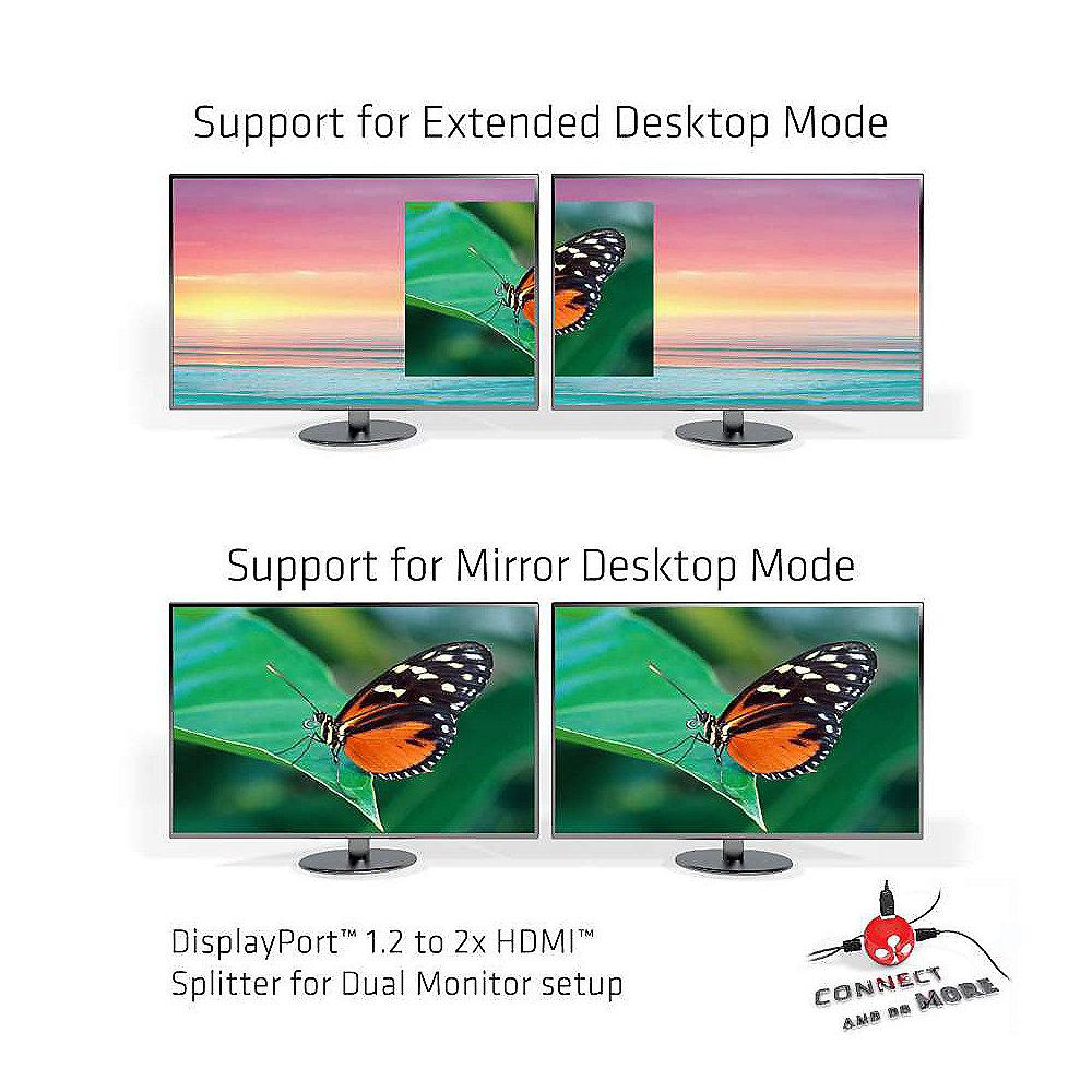 Club 3D MST Hub Displayport 1.2 zu HDMI Dual Monitor schwarz, Club, 3D, MST, Hub, Displayport, 1.2, HDMI, Dual, Monitor, schwarz