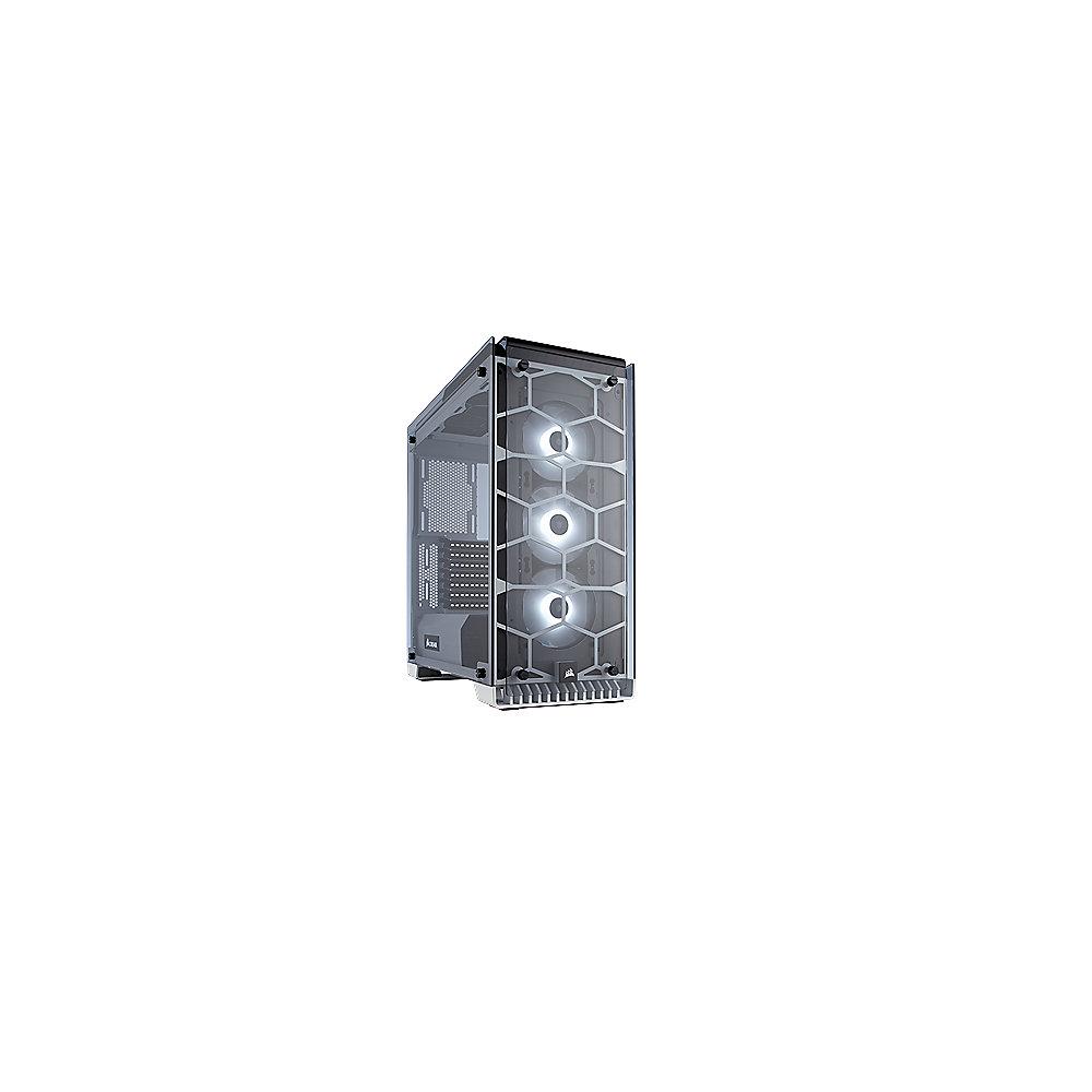 Corsair Crystal 570X RGB White Midi Tower ATX Gehäuse mit gehärtetem Glas