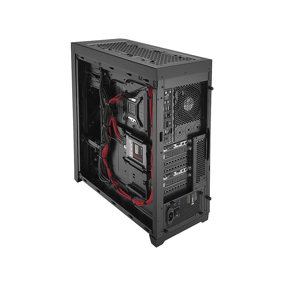 Corsair Obsidian 450D Mid Tower Gehäuse mit Seitenfenster ATX schwarz (ohne NT), Corsair, Obsidian, 450D, Mid, Tower, Gehäuse, Seitenfenster, ATX, schwarz, ohne, NT,