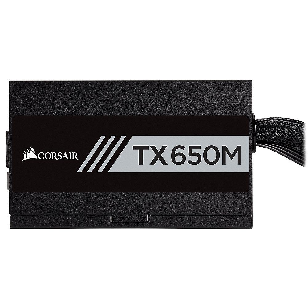 Corsair TX Series TX650M ATX 2.4 EPS 2.92 aktiv PFC Netzteil 80  Gold (modular), Corsair, TX, Series, TX650M, ATX, 2.4, EPS, 2.92, aktiv, PFC, Netzteil, 80, Gold, modular,