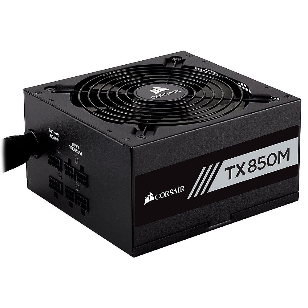 Corsair TX Series TX850M ATX 2.4 EPS 2.92 aktiv PFC Netzteil 80  Gold (modular), Corsair, TX, Series, TX850M, ATX, 2.4, EPS, 2.92, aktiv, PFC, Netzteil, 80, Gold, modular,