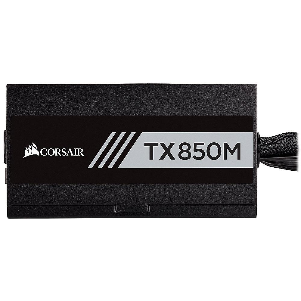 Corsair TX Series TX850M ATX 2.4 EPS 2.92 aktiv PFC Netzteil 80  Gold (modular), Corsair, TX, Series, TX850M, ATX, 2.4, EPS, 2.92, aktiv, PFC, Netzteil, 80, Gold, modular,