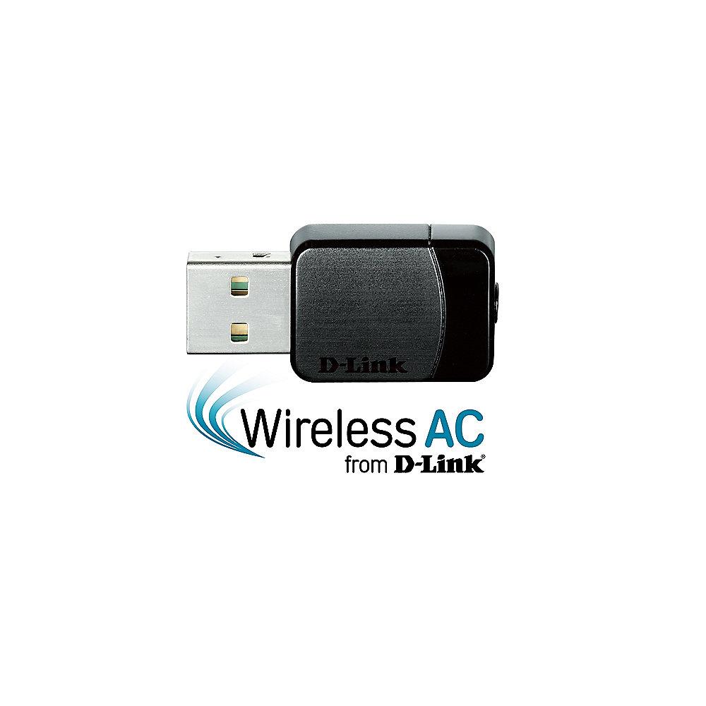 D-Link DWA-171 Wireless AC Dual Band USB Netzwerkadapter USB 2.0, D-Link, DWA-171, Wireless, AC, Dual, Band, USB, Netzwerkadapter, USB, 2.0