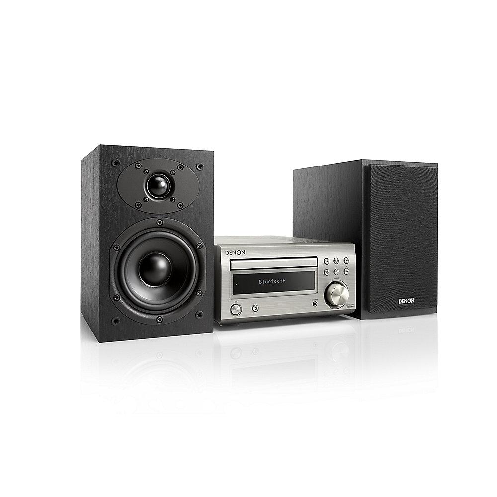 Denon D-M41DAB FM/DAB/CD Receiver, Bluetooth, inkl. Lautsprecher, Silber/Schwarz, Denon, D-M41DAB, FM/DAB/CD, Receiver, Bluetooth, inkl., Lautsprecher, Silber/Schwarz