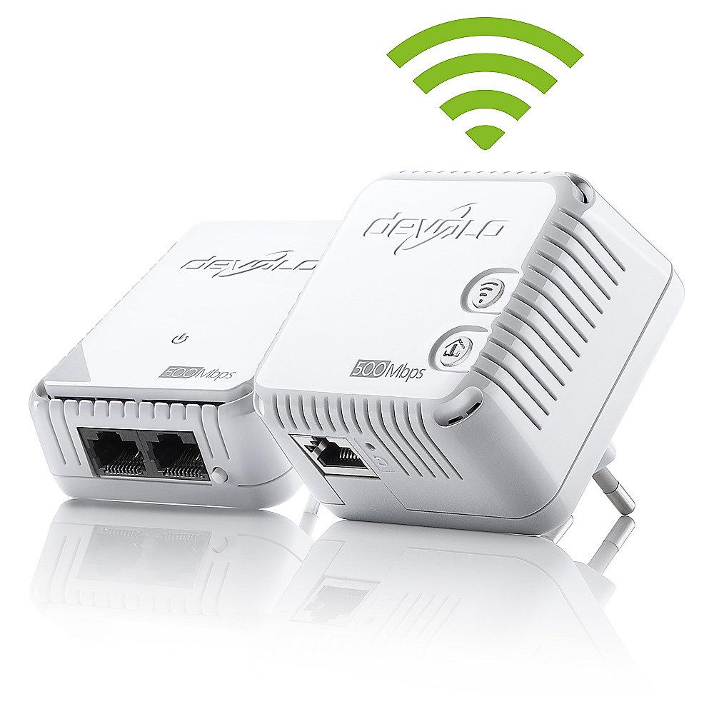 devolo dLAN 500 WiFi Starter Kit (500Mbit, 2er Kit, Powerline   WLAN, 1xLAN), devolo, dLAN, 500, WiFi, Starter, Kit, 500Mbit, 2er, Kit, Powerline, , WLAN, 1xLAN,