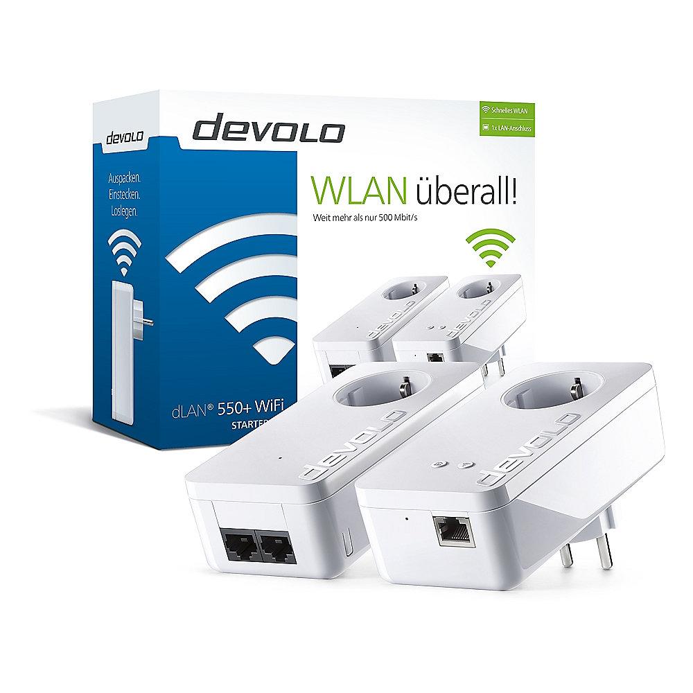 devolo dLAN 550  WiFi Starter Kit (500Mbit, 2er Kit, Powerline   WLAN, 1x LAN), devolo, dLAN, 550, WiFi, Starter, Kit, 500Mbit, 2er, Kit, Powerline, , WLAN, 1x, LAN,