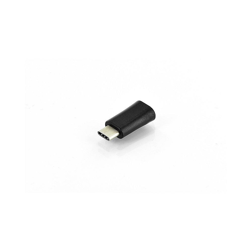 DIGITUS USB Adapter Typ-C zu mikro B High Speed St./Bu. schwarz, DIGITUS, USB, Adapter, Typ-C, mikro, B, High, Speed, St./Bu., schwarz
