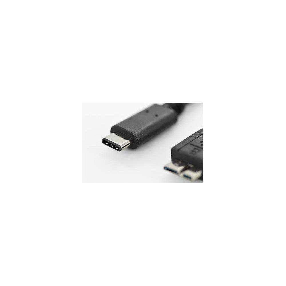 ednet USB 3.1 Anschlusskabel 1m Premium C zu micro B St./St. schwarz, ednet, USB, 3.1, Anschlusskabel, 1m, Premium, C, micro, B, St./St., schwarz