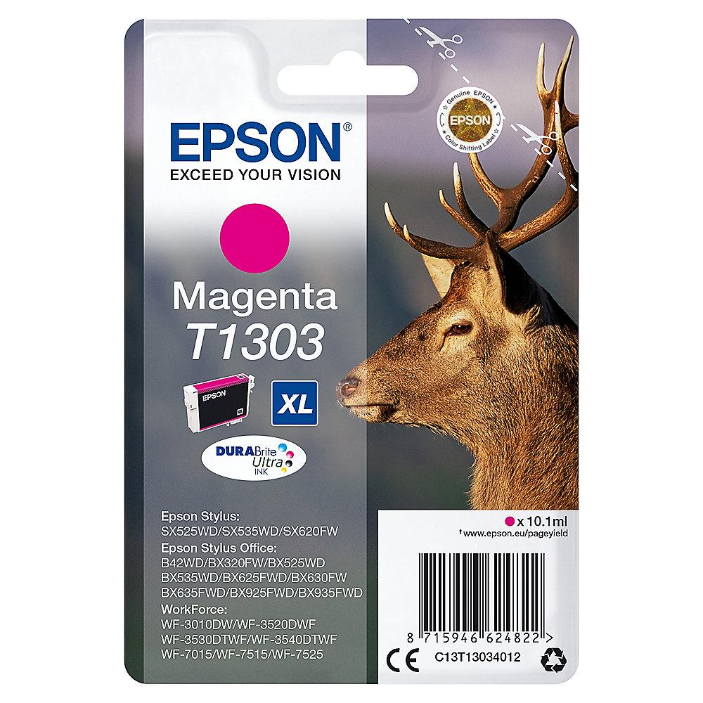 Epson C13T13034012 Druckerpatrone T1303 XL Magenta, Epson, C13T13034012, Druckerpatrone, T1303, XL, Magenta