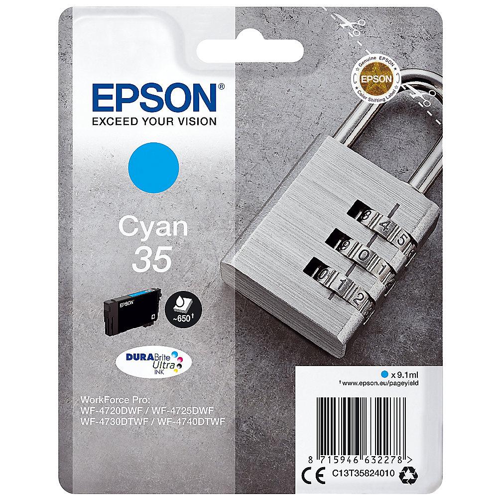 Epson C13T35824010 Druckerpatrone 35 cyan, Epson, C13T35824010, Druckerpatrone, 35, cyan