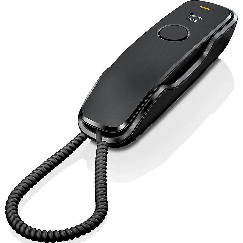 Gigaset DA210 schnurgebundenes Festnetztelefon (analog), schwarz, Gigaset, DA210, schnurgebundenes, Festnetztelefon, analog, schwarz