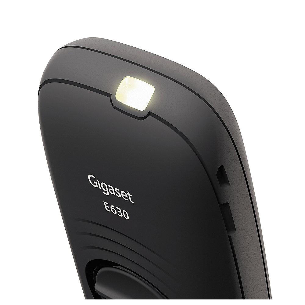Gigaset E630 schnurloses Festnetztelefon (analog), schwarz, Gigaset, E630, schnurloses, Festnetztelefon, analog, schwarz
