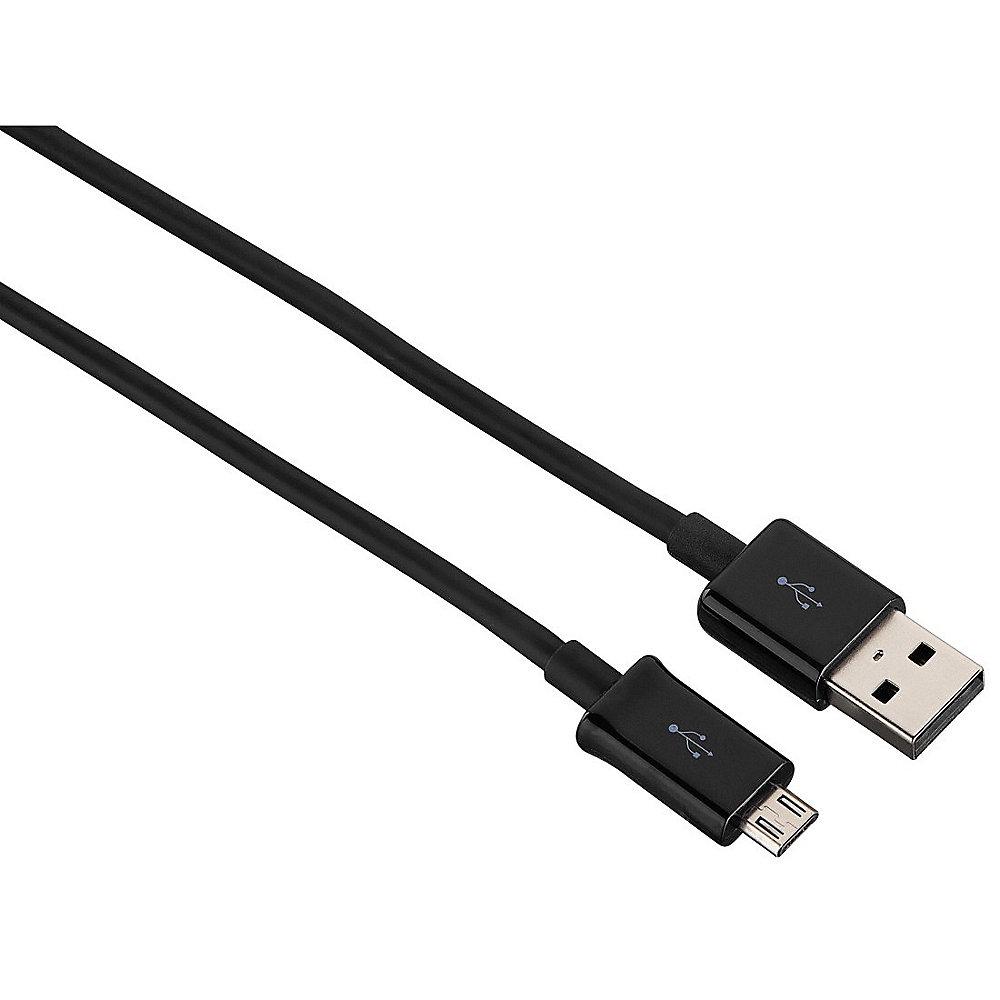 Hama USB 2.0 Adapterkabel 0,9m USB-A zu micro-B St./St. schwarz, Hama, USB, 2.0, Adapterkabel, 0,9m, USB-A, micro-B, St./St., schwarz