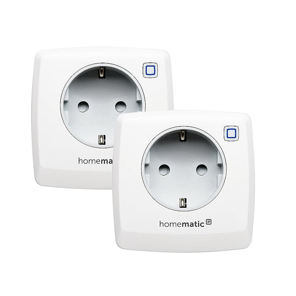 Homematic IP 2er Set Schaltsteckdose HMIP-PS, Homematic, IP, 2er, Set, Schaltsteckdose, HMIP-PS