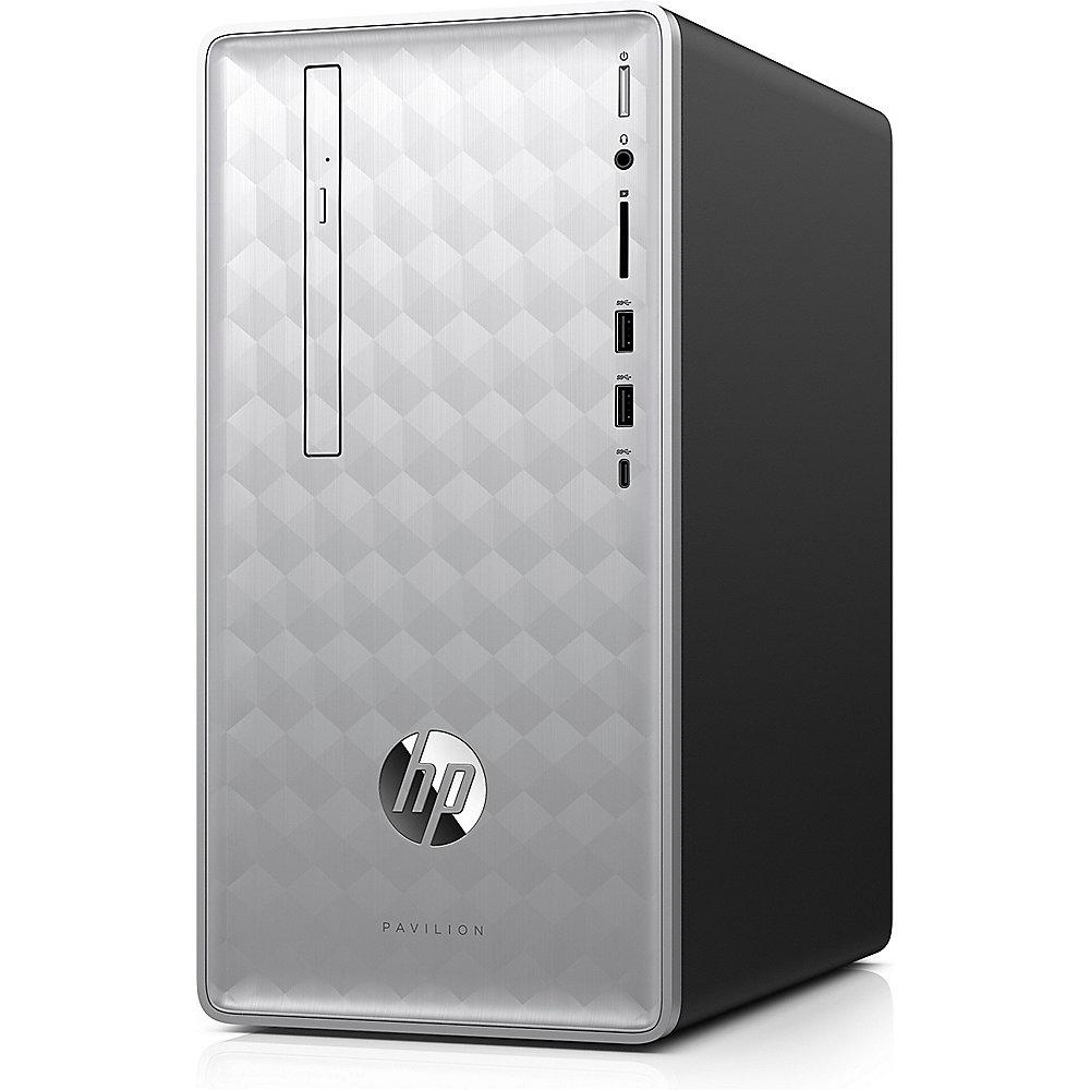 HP Pavilion 590-p0599ng Desktop PC i5-8400 8GB 256GB SSD Silver ohne Windows