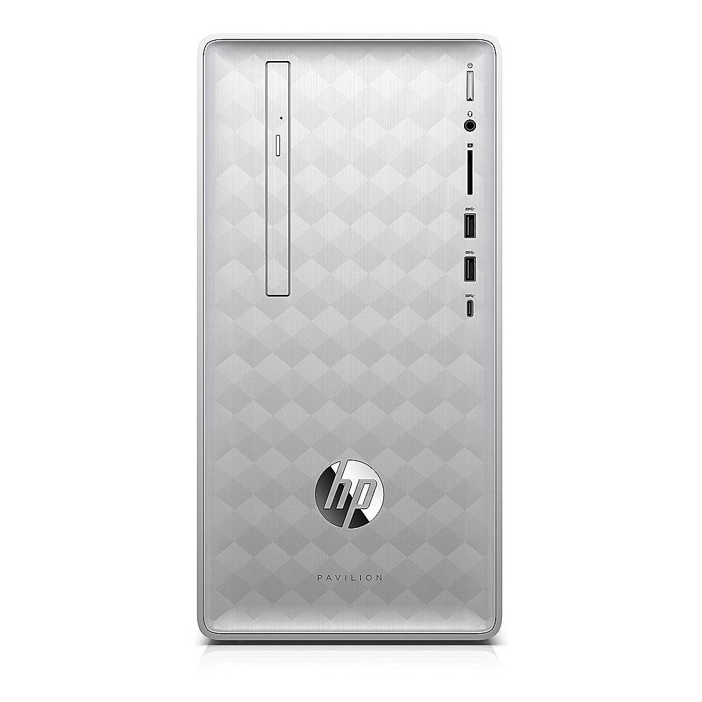 HP Pavilion 590-p0599ng Desktop PC i5-8400 8GB 256GB SSD Silver ohne Windows