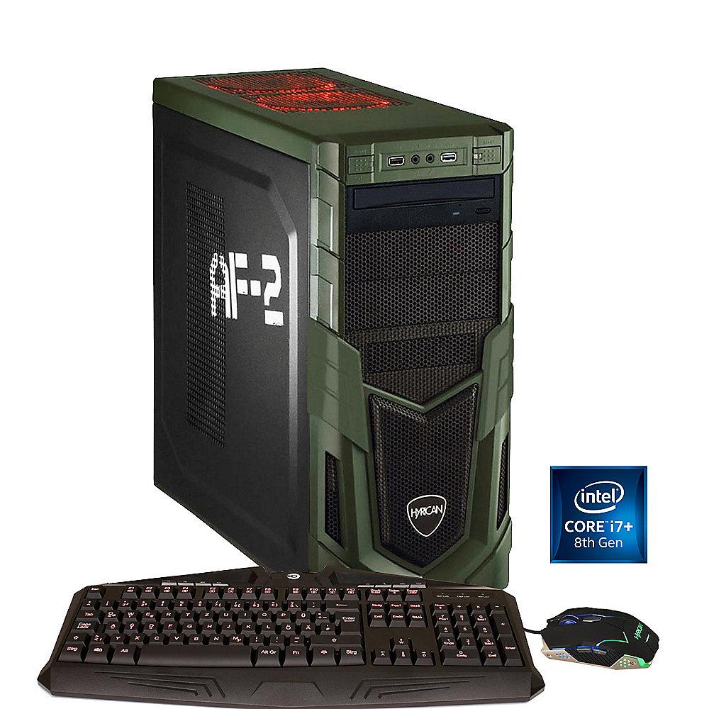 Hyrican Military i7-8086K 16GB RAM 32GB Optane 2TB HDD 512GB SSD GTX 1080 W10, Hyrican, Military, i7-8086K, 16GB, RAM, 32GB, Optane, 2TB, HDD, 512GB, SSD, GTX, 1080, W10