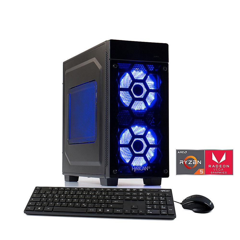 Hyrican Striker Gaming PC 5845 Ryzen 5 2400G 16GB 1TB 240GB SSD Vega 11 Win 10