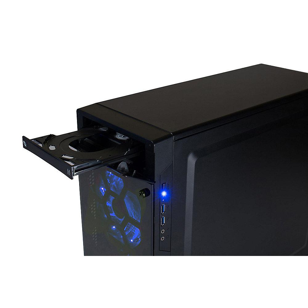 Hyrican Striker PC blue 5865 i3-8100 8GB 1TB 120GB SSD GTX 1050Ti W10, Hyrican, Striker, PC, blue, 5865, i3-8100, 8GB, 1TB, 120GB, SSD, GTX, 1050Ti, W10