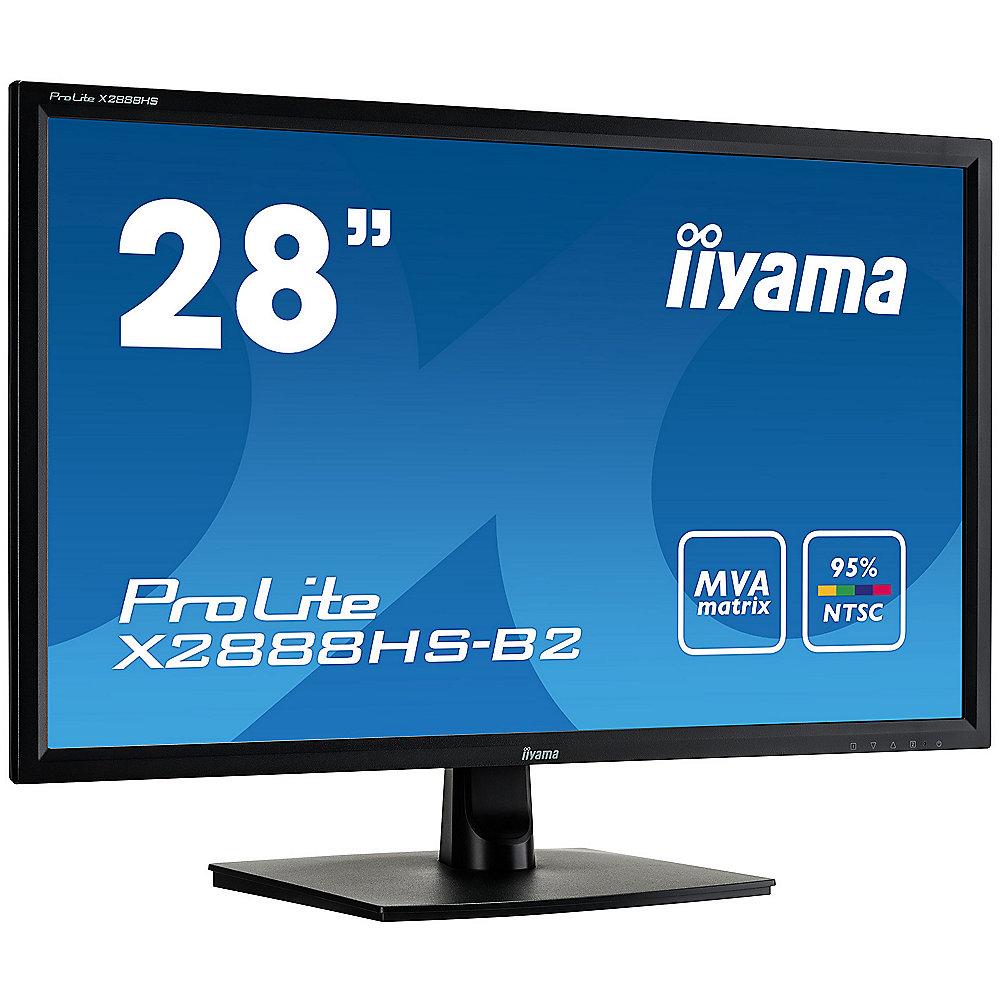 iiyama ProLite X2888HS-B2 71,1cm (28") 16:9 FHD DVI/DP/VGA/HDMI/MHL 5ms LS