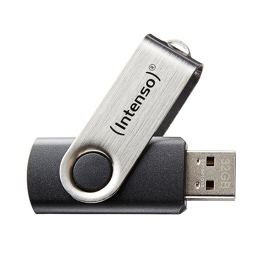 Intenso 32GB Basic Line USB 2.0 Stick schwarz-silber