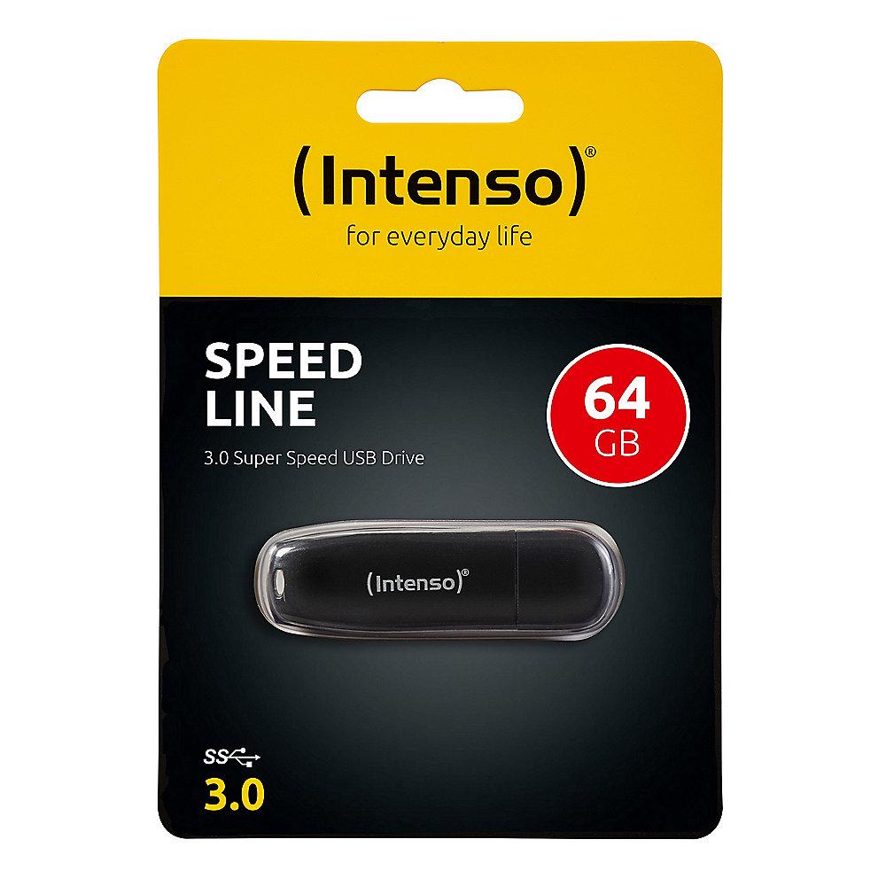 Intenso 64GB Speed Line USB 3.0 Stick schwarz