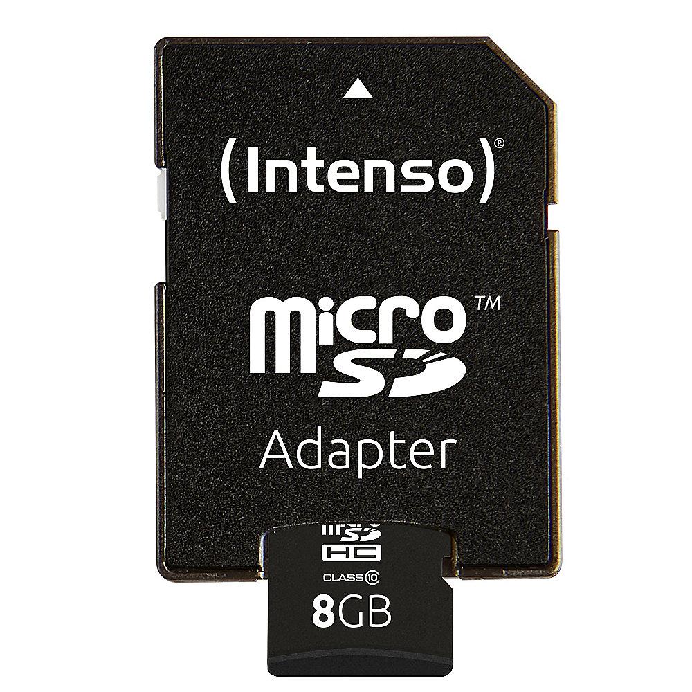 Intenso 8 GB microSDHC Speicherkarte (40 MB/s, Class 10)