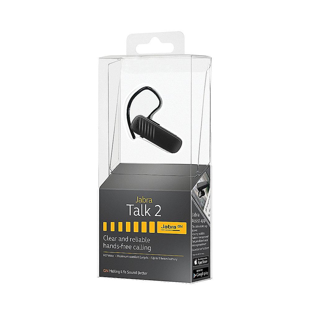 Jabra Talk 2 Bluetooth-Headset schwarz, Jabra, Talk, 2, Bluetooth-Headset, schwarz