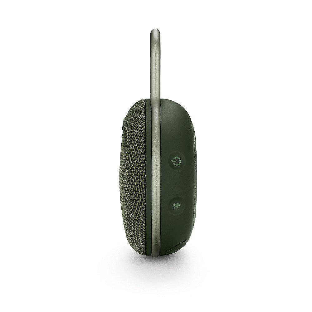 JBL Clip 3 Green Tragbarer Bluetooth-Lautsprecher Grün wasserdicht nach IPX7, JBL, Clip, 3, Green, Tragbarer, Bluetooth-Lautsprecher, Grün, wasserdicht, IPX7