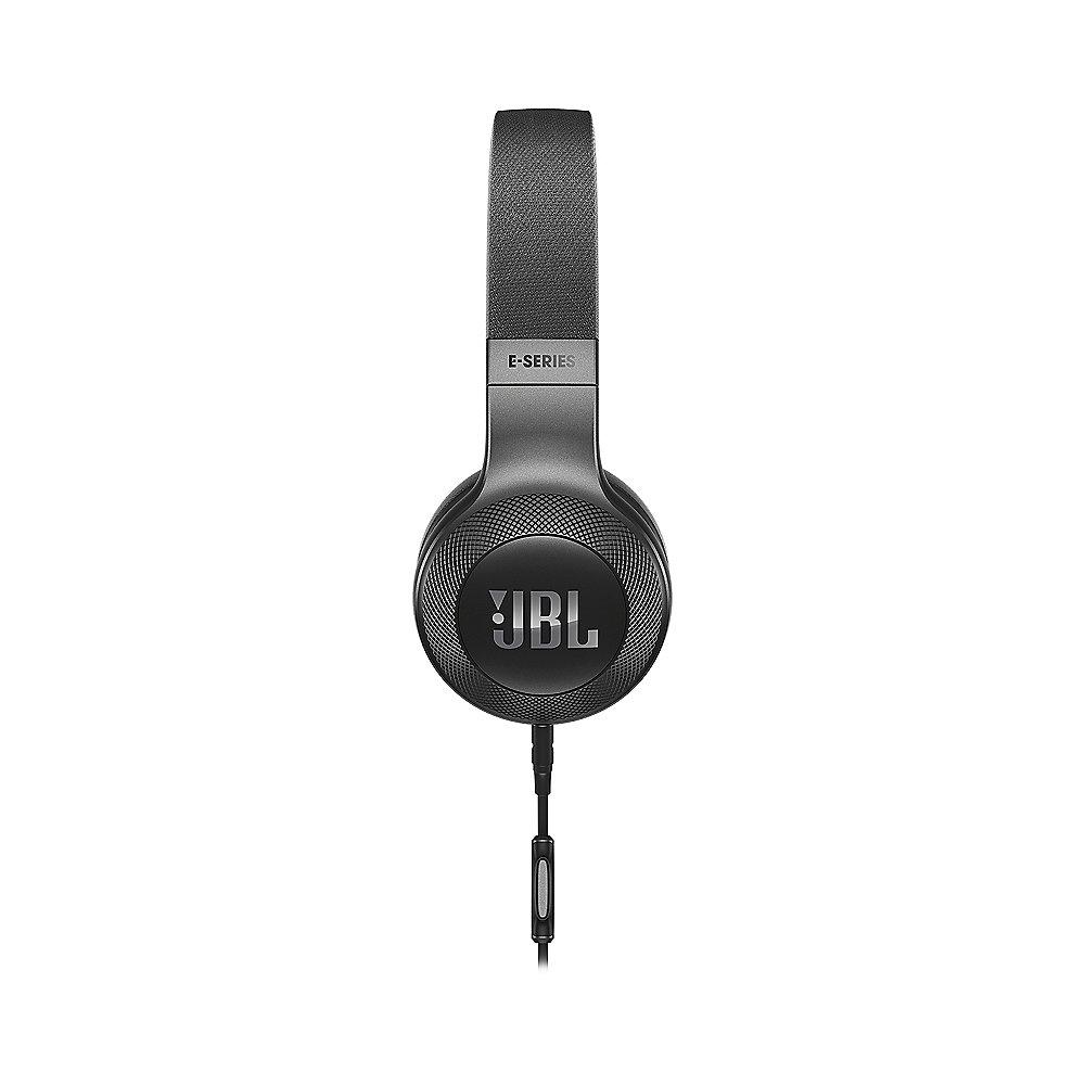 JBL E35 Schwarz- On Ear- Kopfhörer mit Mikrofon Kabelfernbedienung