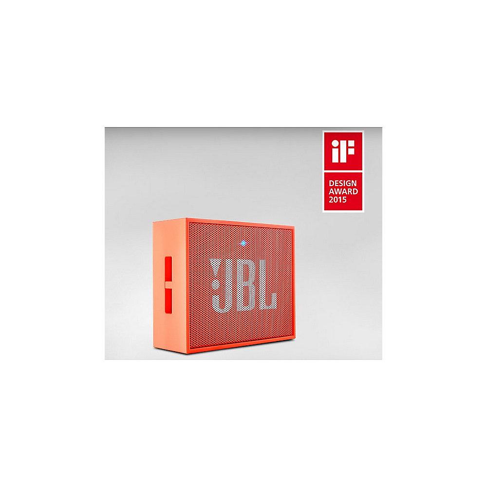 JBL GO Orange Ultraportabler Bluetooth Lautsprecher