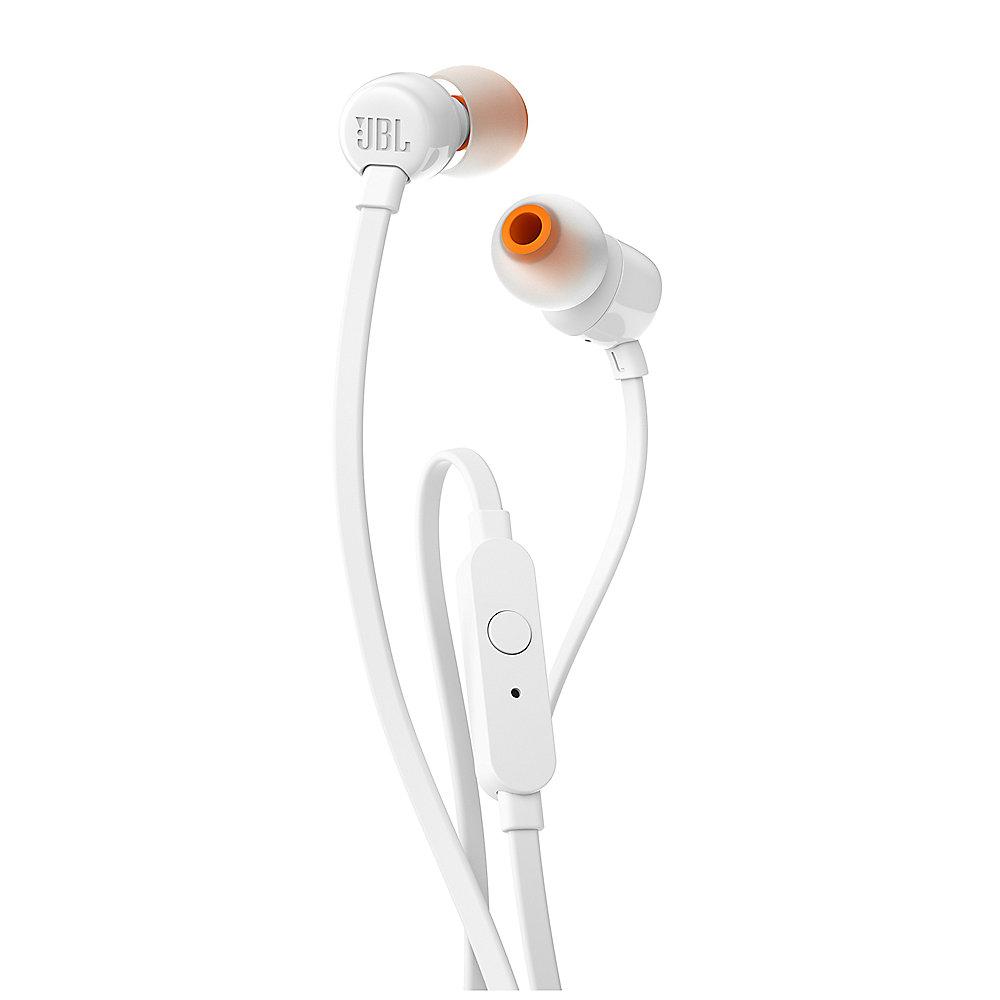 JBL T110 Weiß - In Ear-Kopfhörer mit Mikrofon, JBL, T110, Weiß, Ear-Kopfhörer, Mikrofon