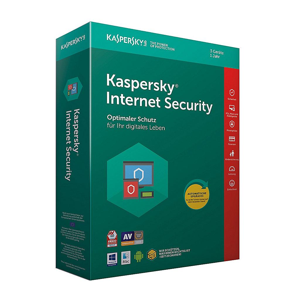 Kaspersky Internet Security 3 Geräte (Code in a Box) Minibox, Kaspersky, Internet, Security, 3, Geräte, Code, a, Box, Minibox