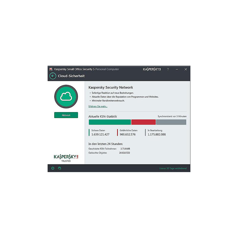 Kaspersky Small Office Security V5.0 Renewal Lizenz 15-19User 1 Jahr