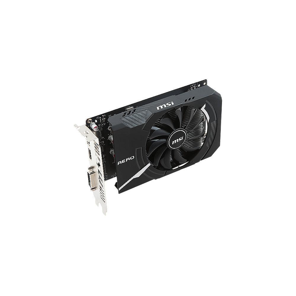 MSI GeForce GTX 1050Ti Aero ITX 4G OCV1 4GB GDDR5 DVI/HDMI/DP Grafikkarte